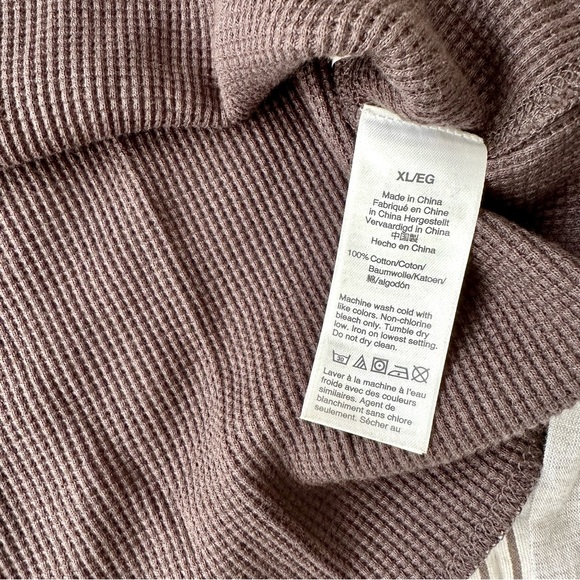 NWOT Madewell Thermal Henley Long Sleeve Tee - Picture 7 of 8